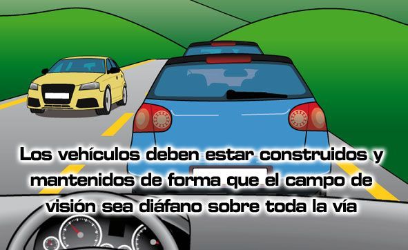 visibilidad, acomodación y mandos del vehículo