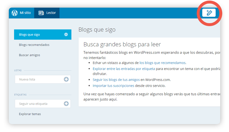 nueva entrada