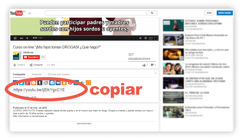 editar contenido